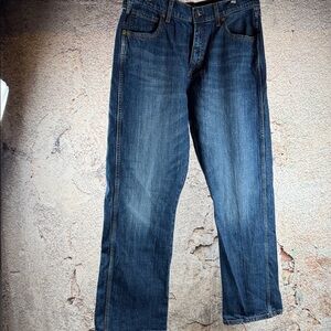 Wrangler Men's Relaxed Fit Jeans in Deep Blue size 34/32   A500